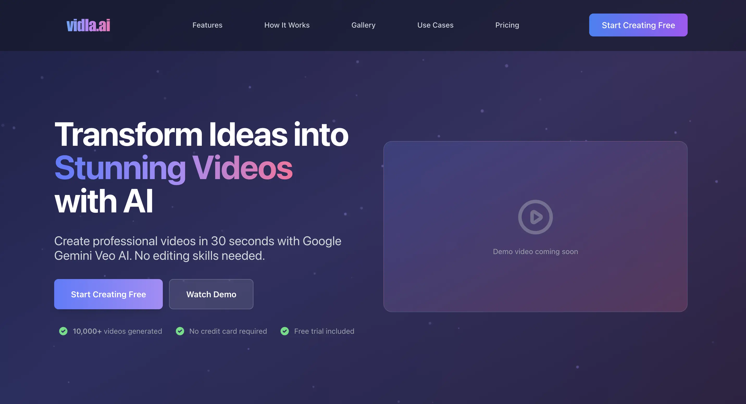 AI Video Generation Platform screenshot